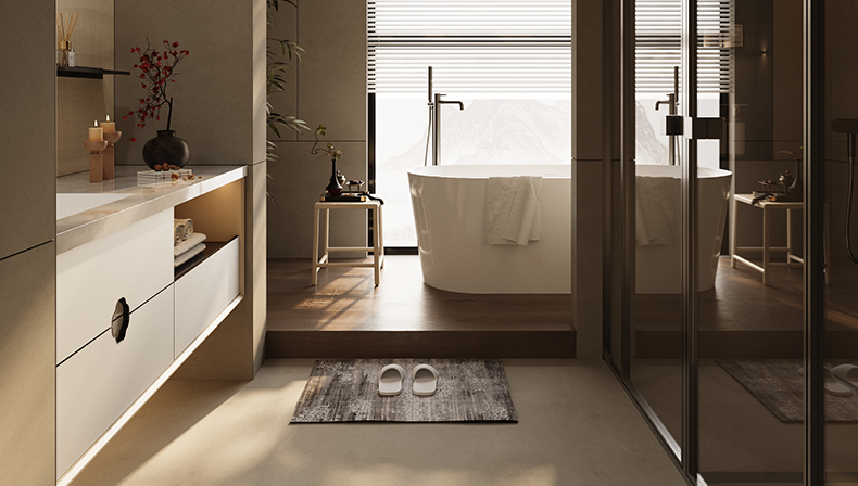 雅·陶然国风卫浴全卫定制套间